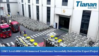Entrega Tianan: Envio de transformador de 110kV para exportação