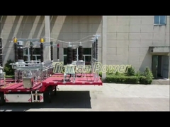 Distribuição de energia 110 kV 50 Hz Subestação de transformadores móveis 80A