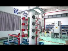 Clientes estrangeiros visitam a fábrica de Tianan testemunhando o teste do painel de distribuição